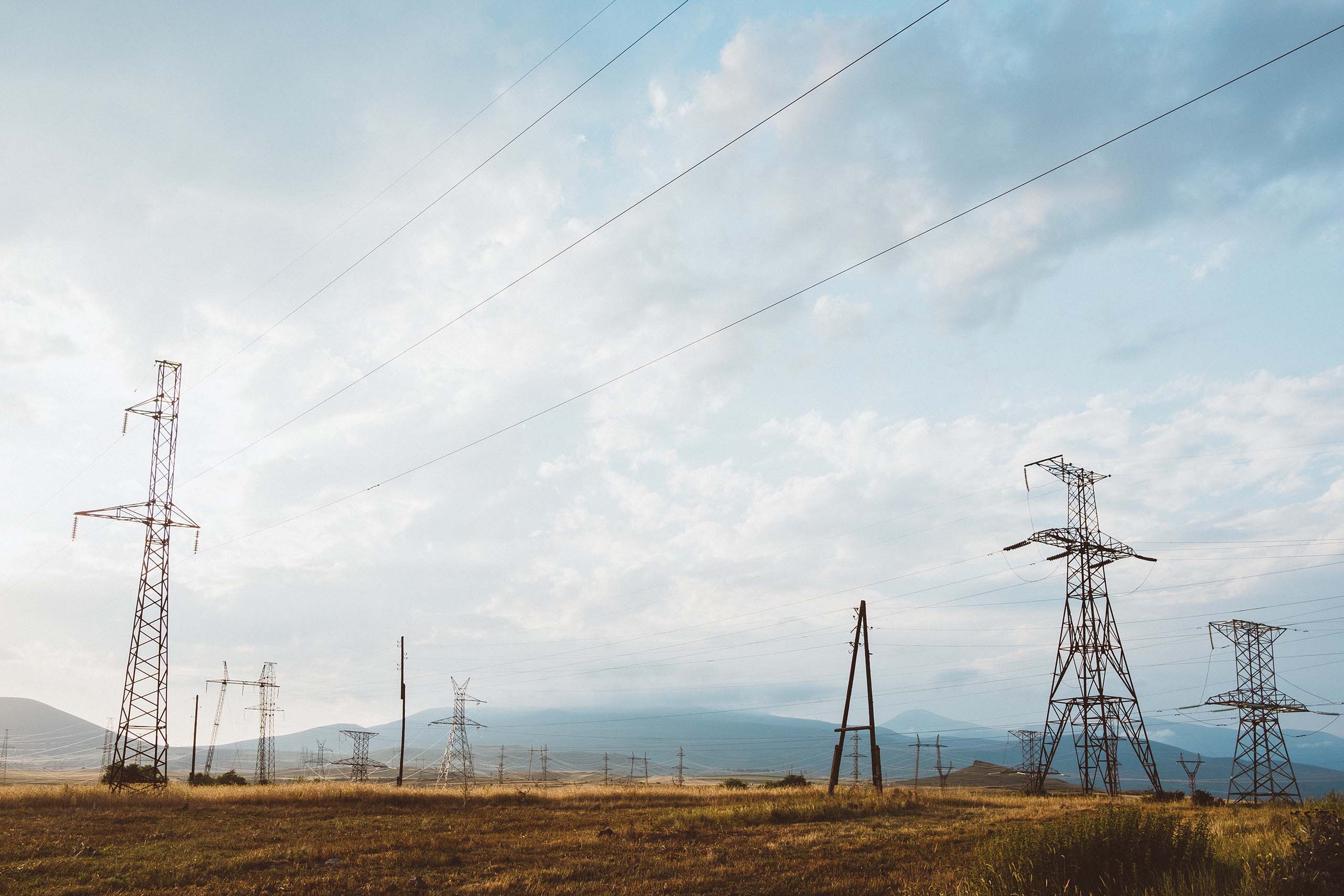 Home 1 Transmission Tower with Clear Blue Sky