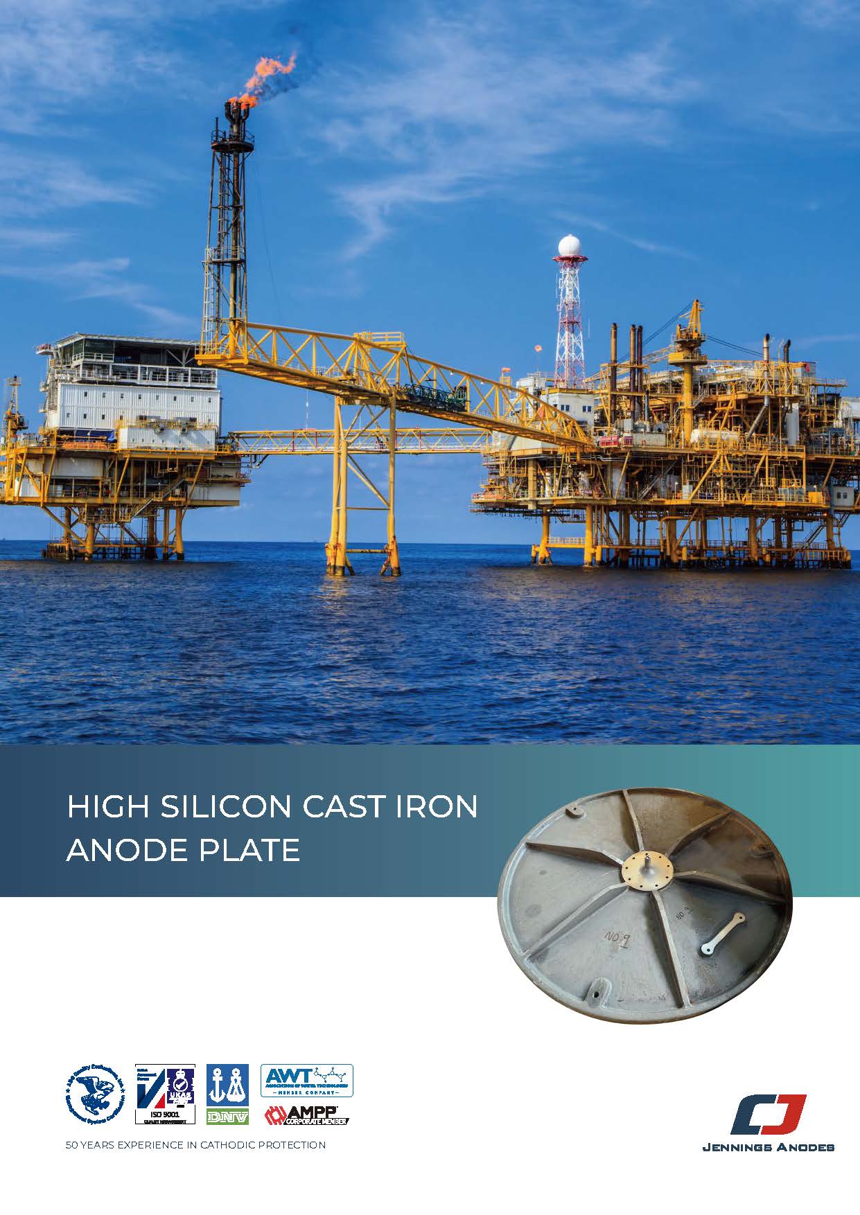 High Silicon Cast Iron Anode Plate Datasheet
