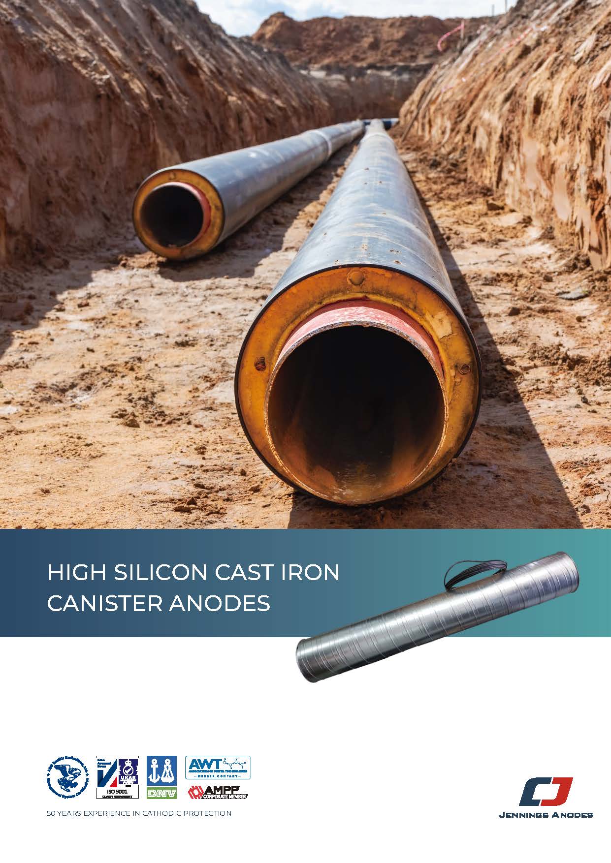 High Silicon Cast Iron Canister Anodes Datasheet